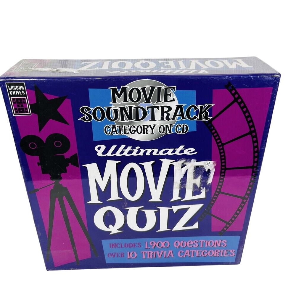 5 for $25| Lagoon Games Ultimate Movie Quiz With Movie‎ Soundtrack CD Game 2006